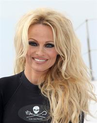 Pamela Anderson Launches Sea Shepherds Operation Zero Tolerance Whale Defense Campaign on November 2, 2012 