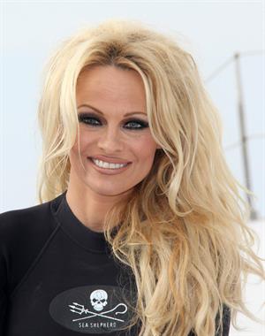Pamela Anderson Launches Sea Shepherds Operation Zero Tolerance Whale Defense Campaign on November 2, 2012 