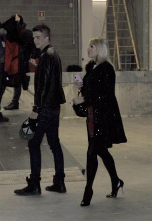 Paris Hilton Mango Fashion Show as part of the 080 Barcelona Fashion Week on January 28, 2013