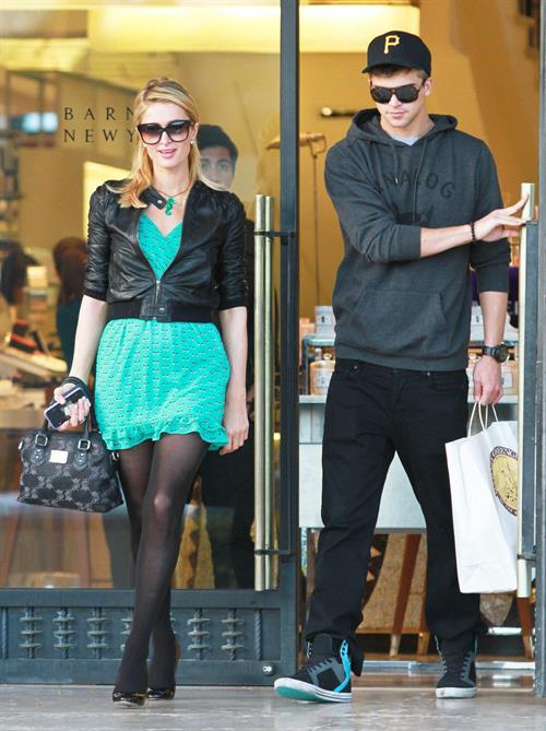 Paris Hilton and River Viiperi at Barneys doing some shopping in Beverly Hills