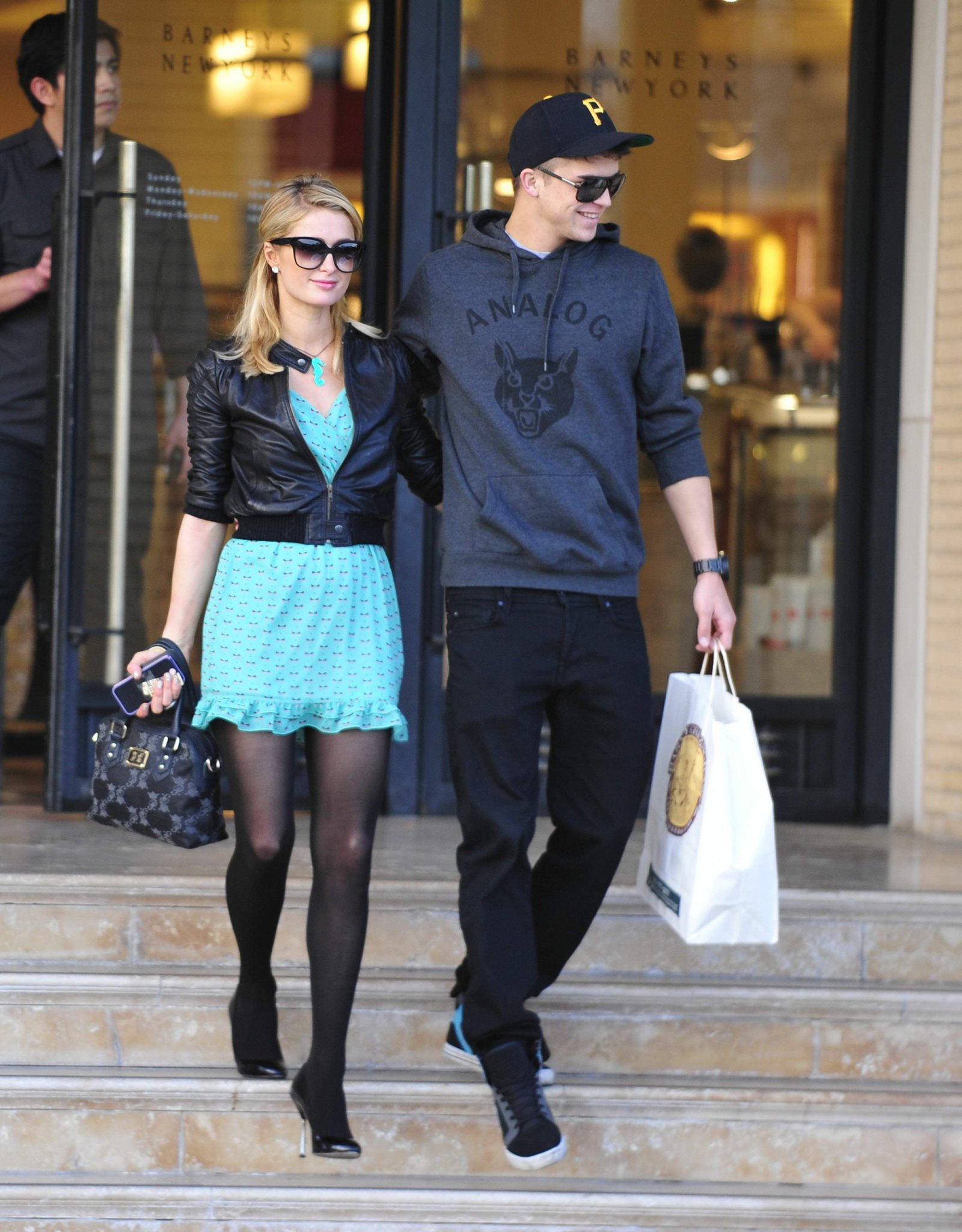 Paris Hilton and River Viiperi at Barneys doing some shopping in Beverly Hills