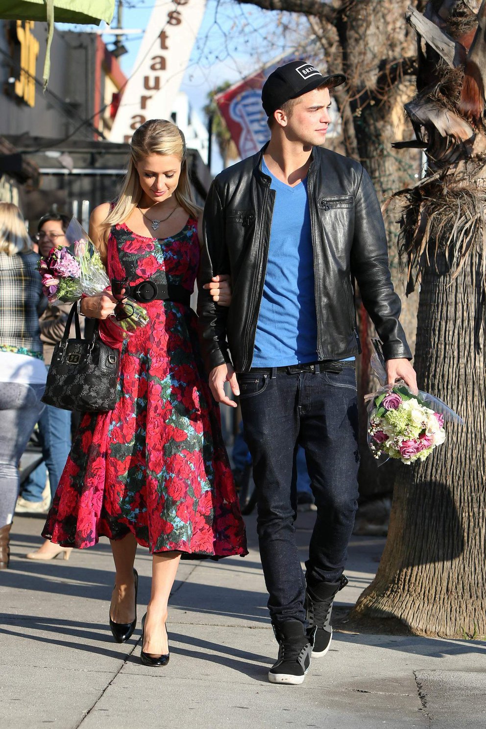 Paris Hilton and River Viiperi get in the mood for Valentine's Day with a romantic shopping trip in LA 2/11/13 