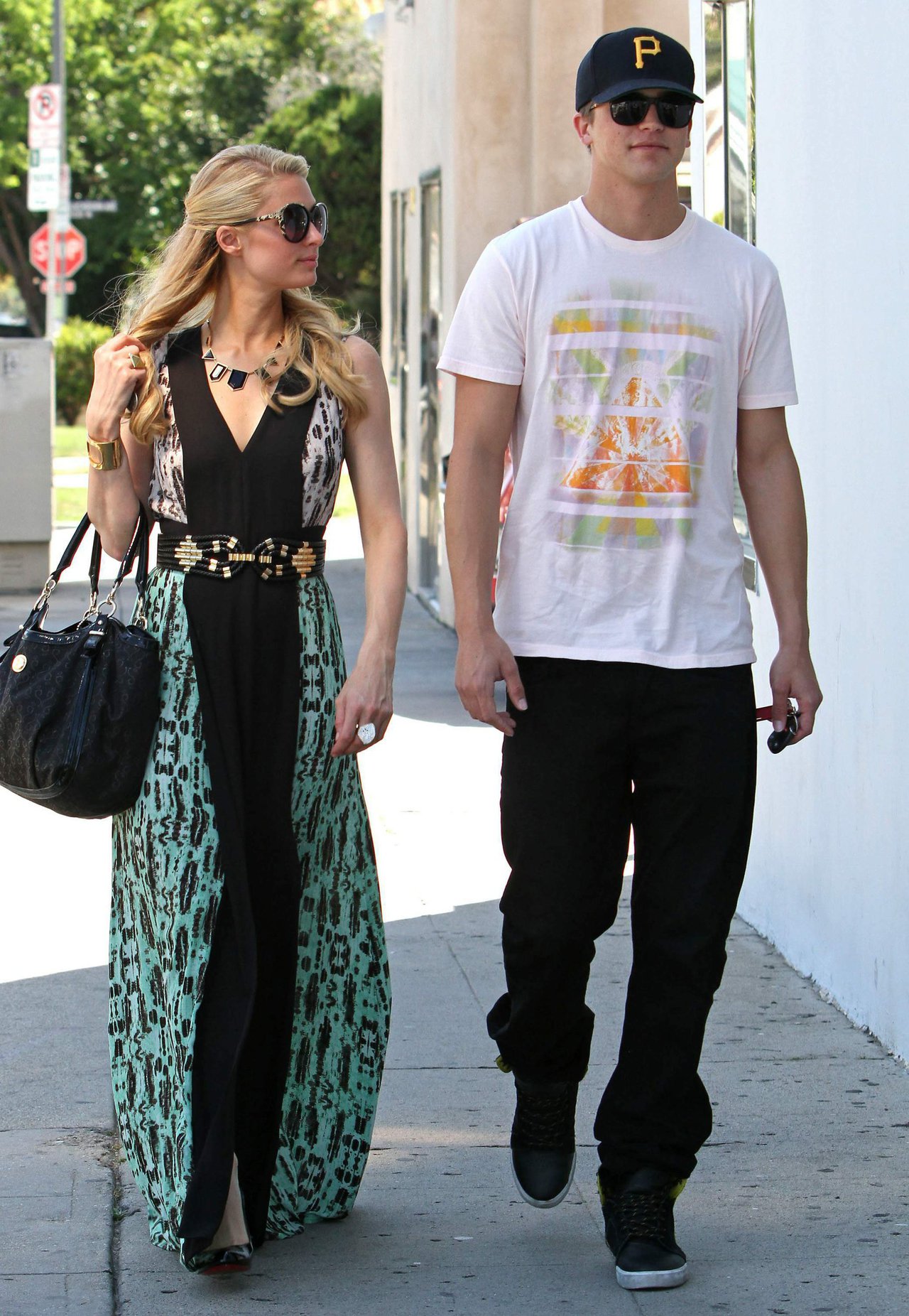 Paris Hilton stops by Anastasia Spa in Beverly Hills, California April 10, 2013 