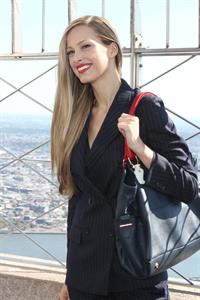 Petra Nemcova Empire State Building in NYC 10/16/12 