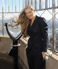 Petra Nemcova Empire State Building in NYC 10/16/12 