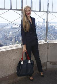 Petra Nemcova Empire State Building in NYC 10/16/12 