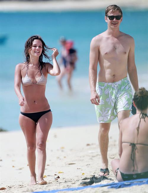 Rachel Bilson on the beach in Barbados 4/16/13 