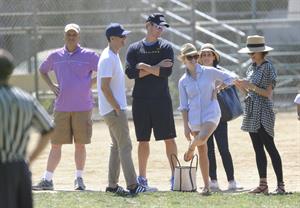 Reese Witherspoon Plays football with husband in Los Angeles (May 11, 2013) 