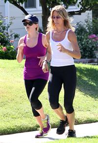 Reese Witherspoon - Jogs with a friend in Brentwood (29.05.2013) 