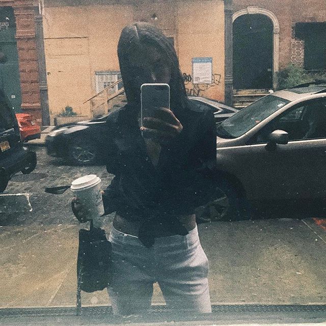 Carolina Sanchez taking a selfie