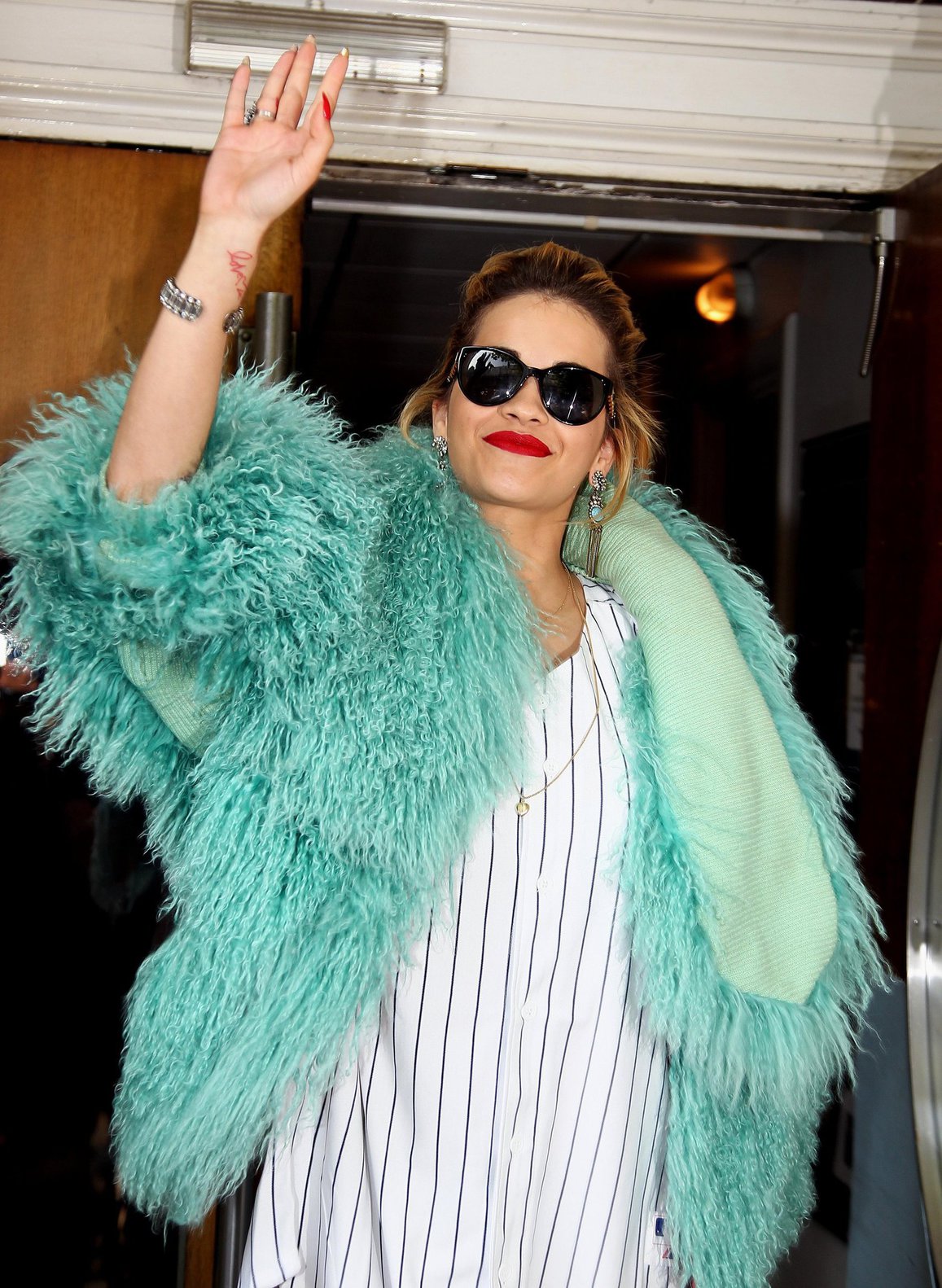 Rita Ora - Arriving to BBC Maida Vale Studios in London August 10, 2012