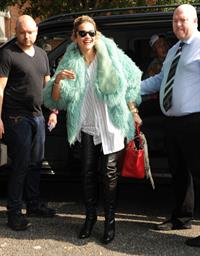 Rita Ora - Arriving to BBC Maida Vale Studios in London August 10, 2012