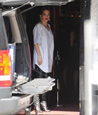 Rita Ora - leaving the BBC Maida Vale Studios in London 10 August 2012