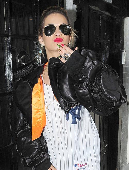 Rita Ora - leaving the BBC Maida Vale Studios in London 10 August 2012