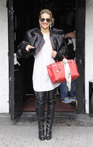 Rita Ora - leaving the BBC Maida Vale Studios in London 10 August 2012