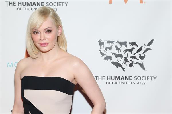 Rose McGowan at The Humane Society of the United States To the Rescue! New York Gala December 18, 2012