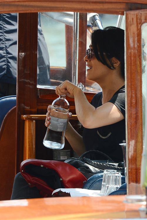 Salma Hayek Visiting the Biennale in Venice May 30, 2013