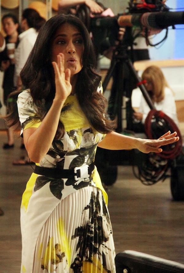 Salma Hayek - At the Good Morning America show in New York City (11.07.2013) 