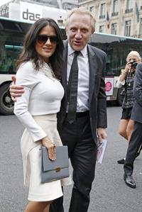 Salma Hayek at the Stella McCartney fashion show at Paris Fashion Week - Sep. 30, 2013 