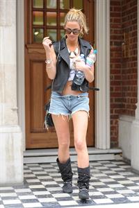 Sarah Harding walking in London on July 12, 2012