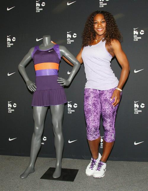Serena Williams Nike Training Club App Workout - Melbourne January 8, 2013 