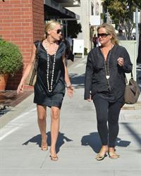 Sharon Stone leaves Villa Blanca restaurant in Beverly Hills October 2, 2012 