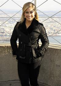 Shawn Johnson Visits The Empire State Building November 28, 2012
