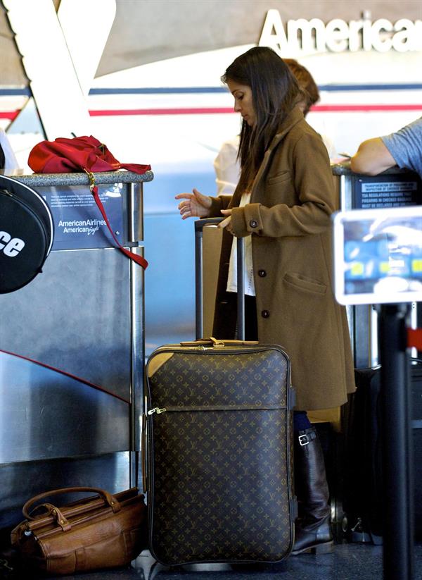 Shiri Appleby departing from LA Airport Sept 30, 2012  