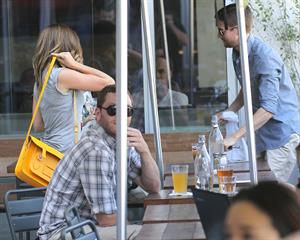 Sophia Bush and Topher Grace Have Lunch Together on July 27, 2012, Los Angeles, California