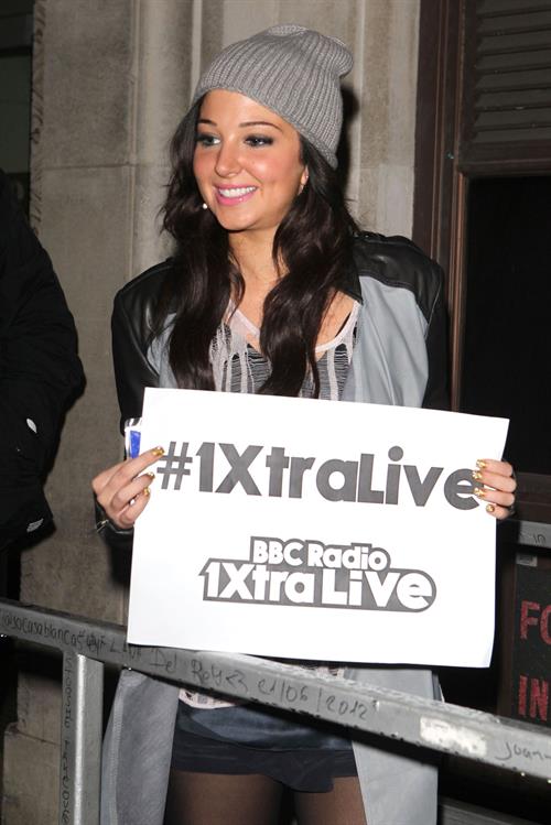 Tulisa Contostavlos Radio 1 in London - October 26, 2012