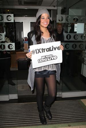 Tulisa Contostavlos Radio 1 in London - October 26, 2012