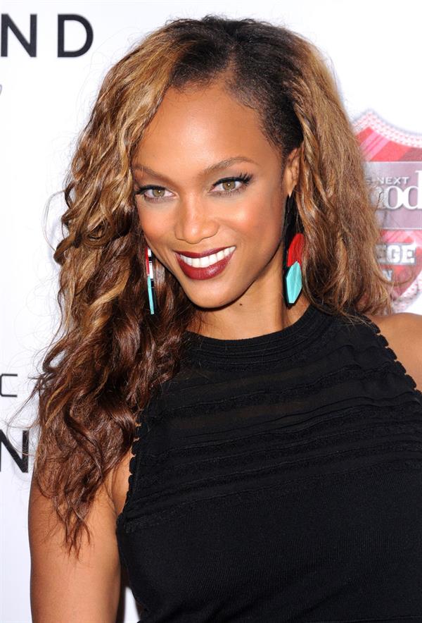 Tyra Banks at premiere of America's Next Top Model College Edition, August 22, 2012