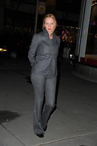 Uma Thurman Arriving at Christie's Auction House in New York December 18, 2012 