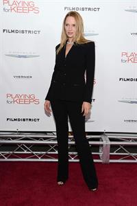 Uma Thurman New York Premiere of 'Playing for Keeps' presented by The Cinema Society & Film District December 5 