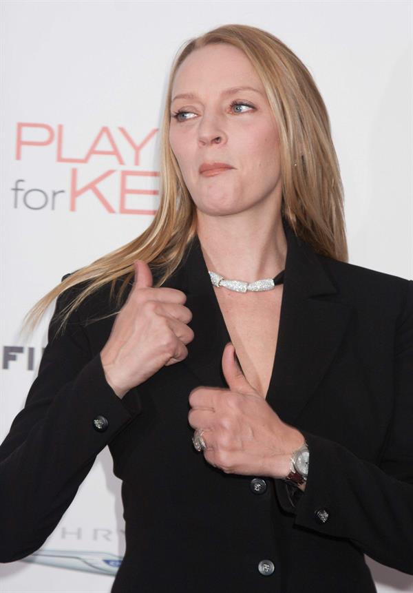 Uma Thurman New York Premiere of 'Playing for Keeps' presented by The Cinema Society & Film District December 5 