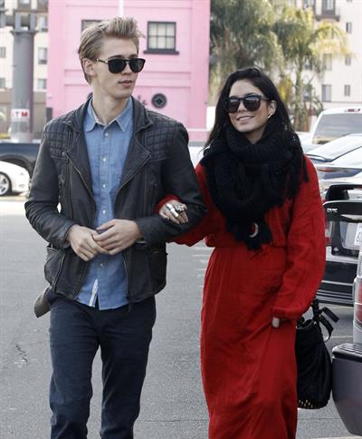 Vanessa Hudgens - headed to church in Hollywood 12/30/12  