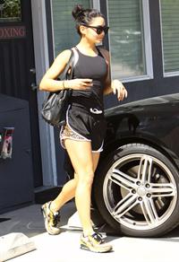 Vanessa Hudgens at a Piloing class in Studio City 9/29/12 