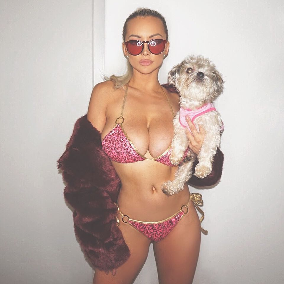 Lindsey Pelas in a bikini