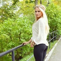 Anna Nyström in Yoga Pants - ass