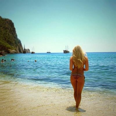 Anna Nyström in a bikini - ass