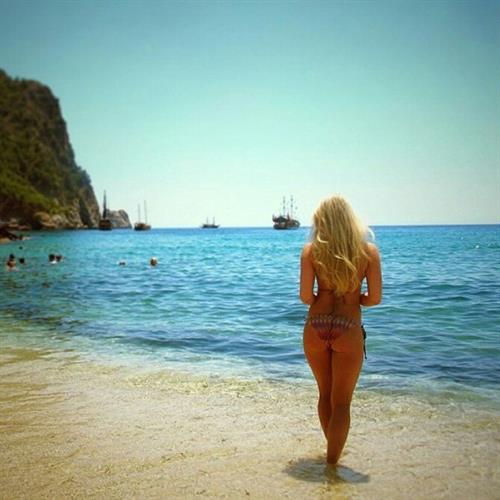 Anna Nyström in a bikini - ass