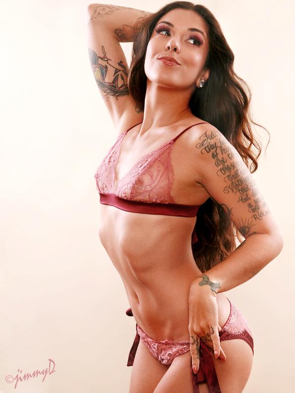 Kayla-Jane Danger in a bikini in lingerie