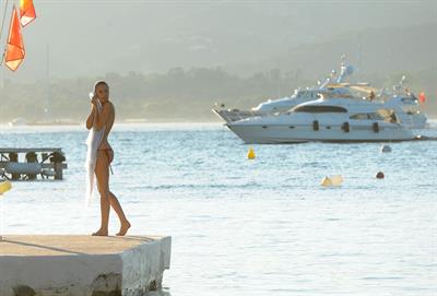 Kimberley Garner in a bikini