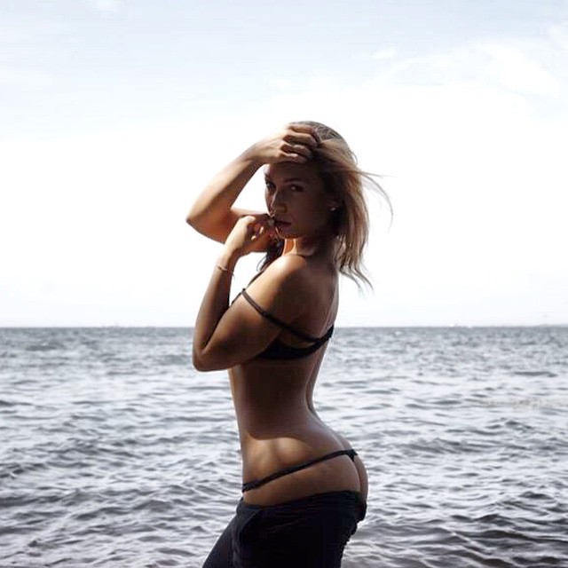 Nicole Mejia in lingerie