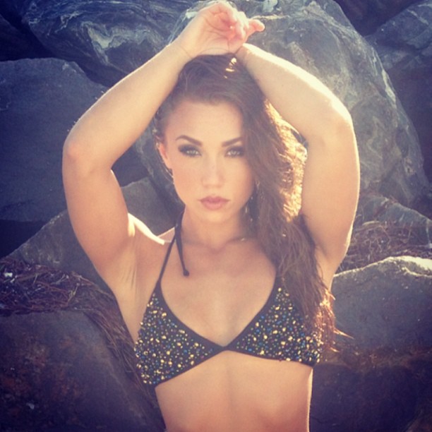 Nicole Mejia in a bikini