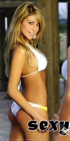 Yamna Lobos in a bikini - ass