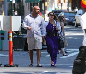 Mariah Carey strolls around New York City August 25, 2014