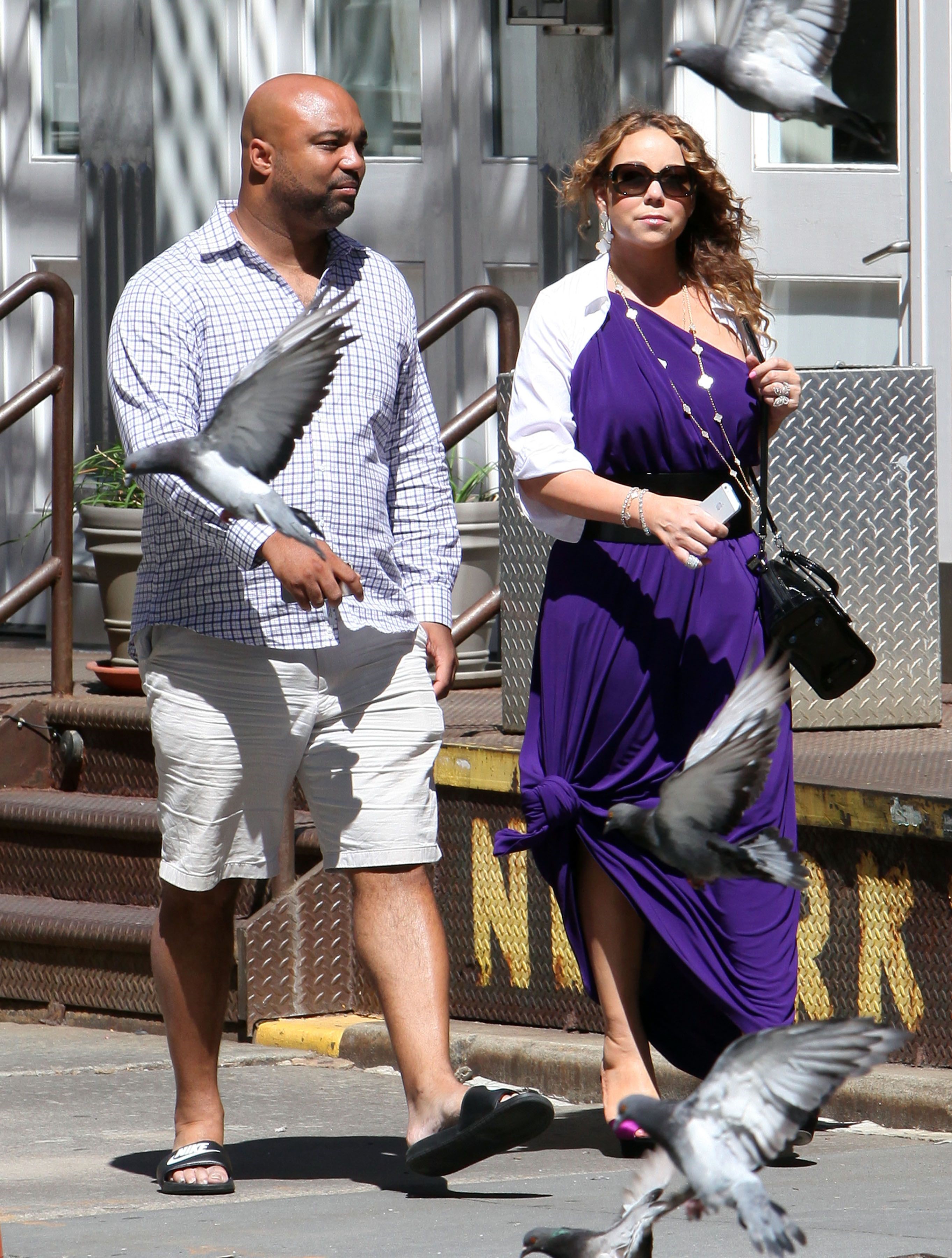 Mariah Carey strolls around New York City August 25, 2014