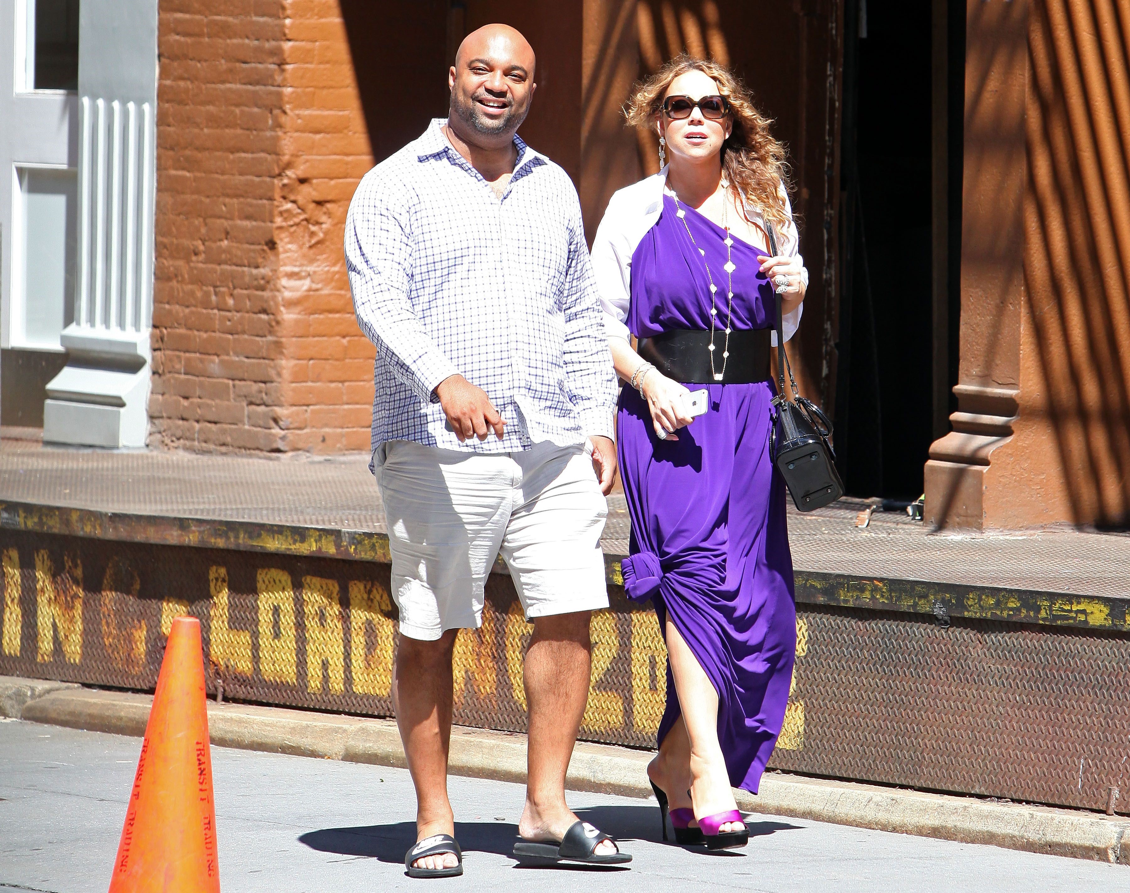 Mariah Carey strolls around New York City August 25, 2014