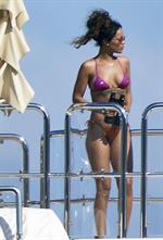 Rihanna enjoying a break on a yacht in Ponza August 29, 2014